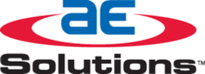 company logo: ae solutions